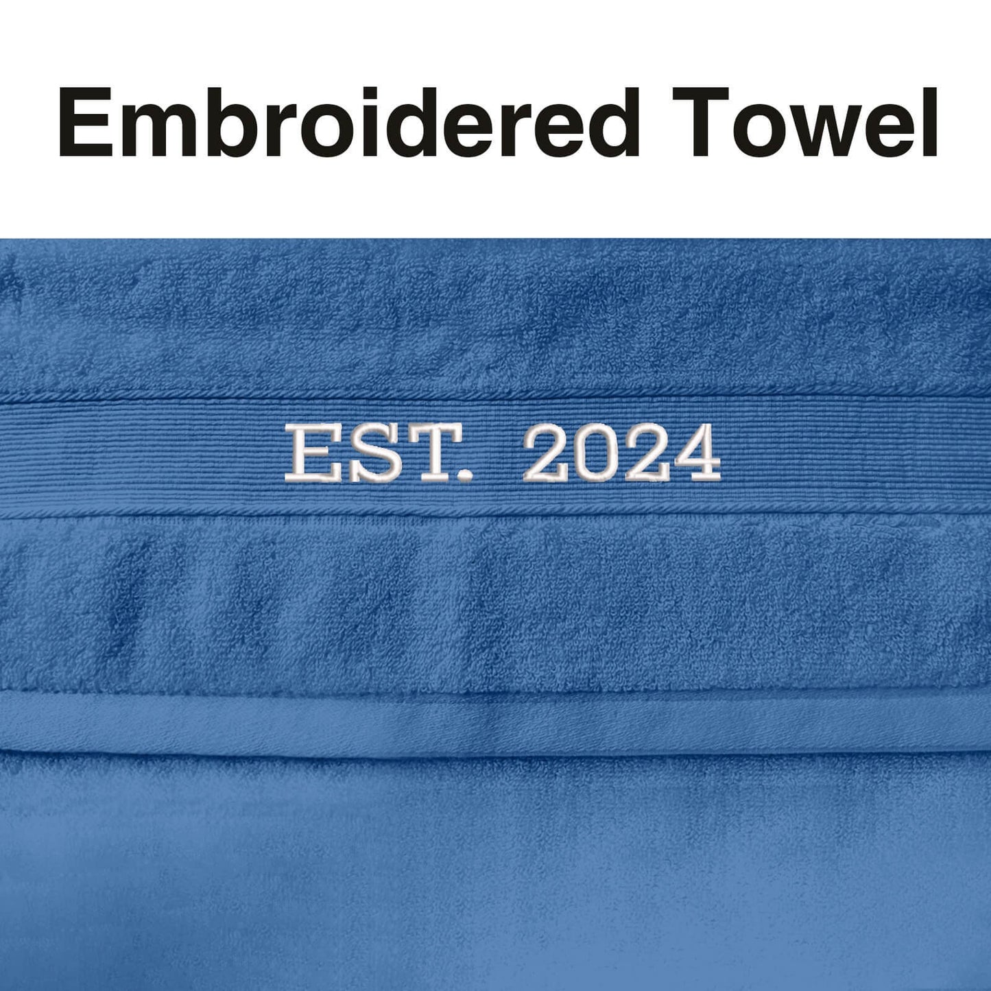 Personalized Embroidered Bath Towel Sets