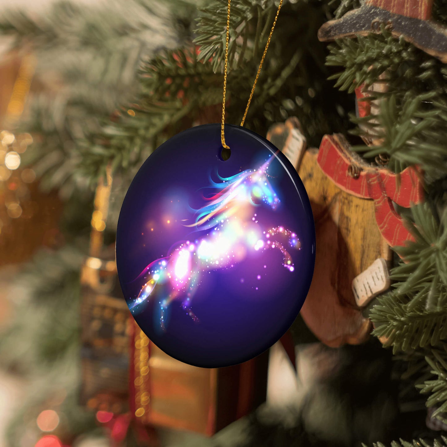 Christmas Tree Unicorn Ornaments Gifts