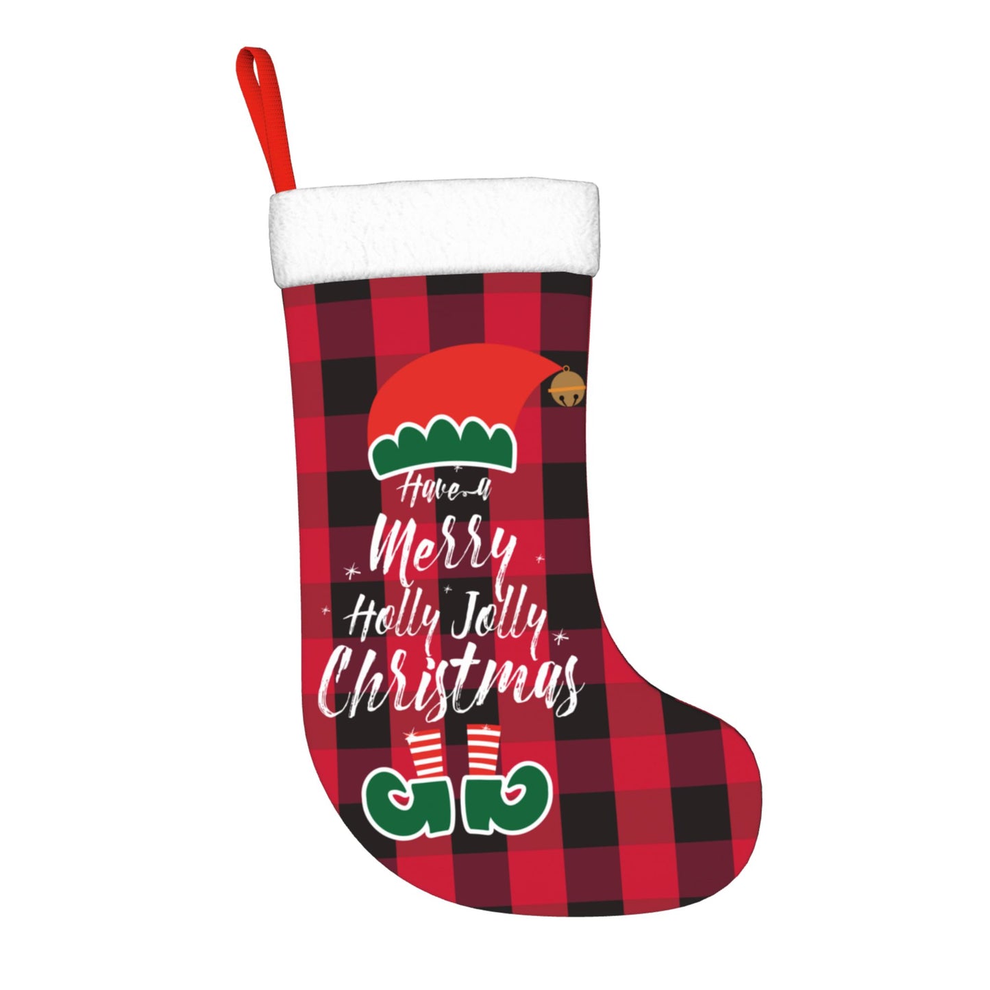 Custom Christmas Stockings Santa Grid