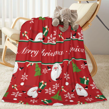 Custom Christmas Baby Blanket Gifts