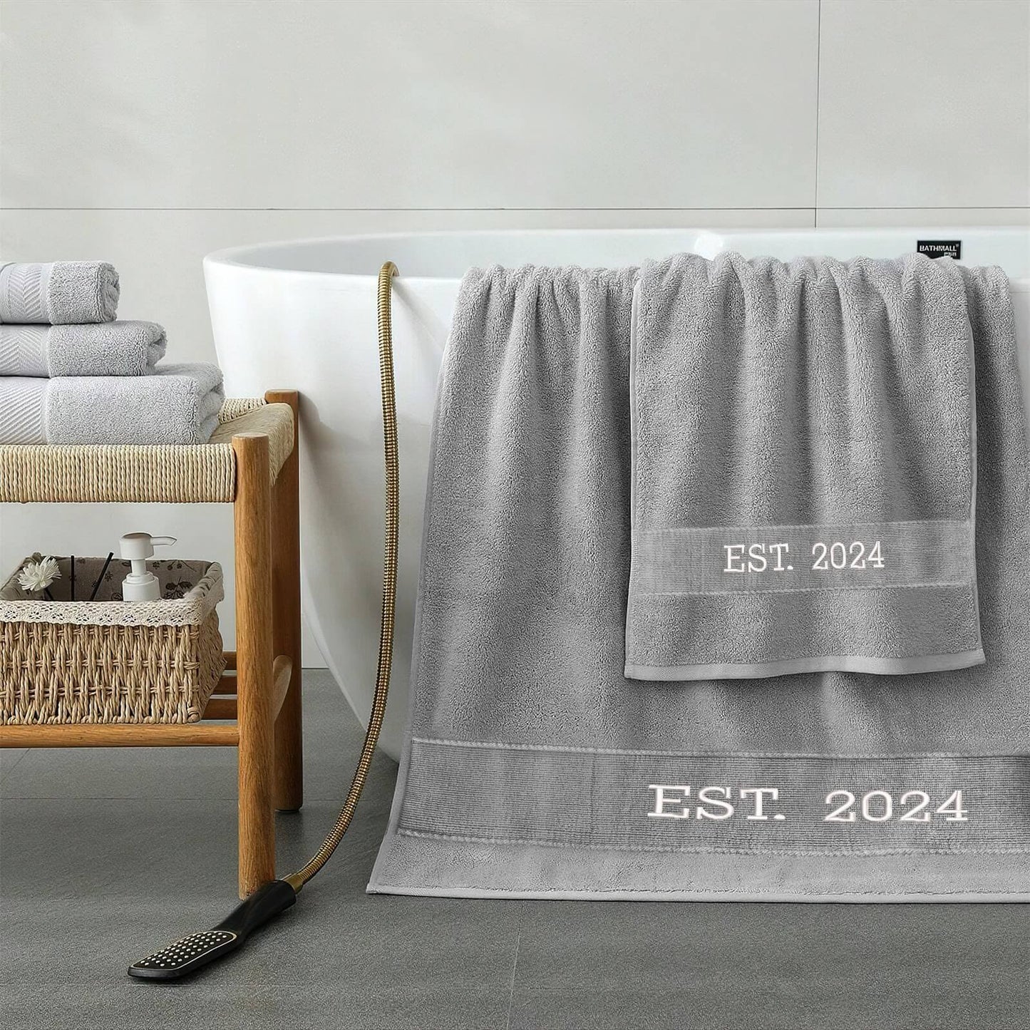 Personalized Embroidered Bath Towel Sets